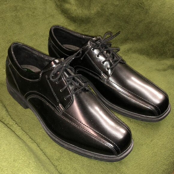 Nunn Bush KORE Men’s Black Leather Lace‑Up 13 XW Comfort Gel Dress Oxfords main image 9